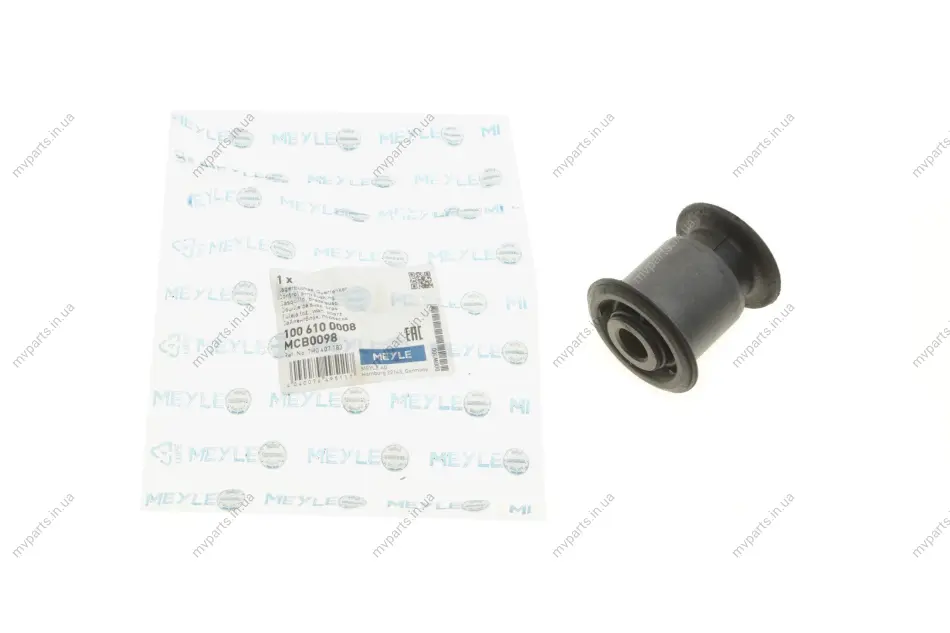 Сайлентблок важеля (переднього/знизу/спереду) VW T5 03- 100 610 0008 MEYLE 100-610-0008 (фото 1)