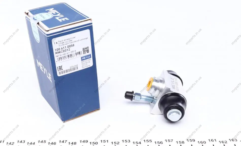Циліндр гальмівний (задній) VW Caddy I/Golf III/IV 1.8 85- (d=19.05mm) (Gh) 100 611 0058 MEYLE 100-611-0058 (фото 1)