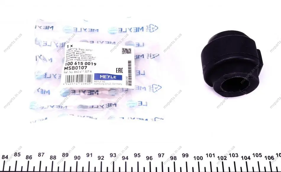 Втулка стабілізатора (переднього) Audi A4-A7 Sportback 07- (d=24mm) 100 615 0019 MEYLE 100-615-0019 (фото 1)