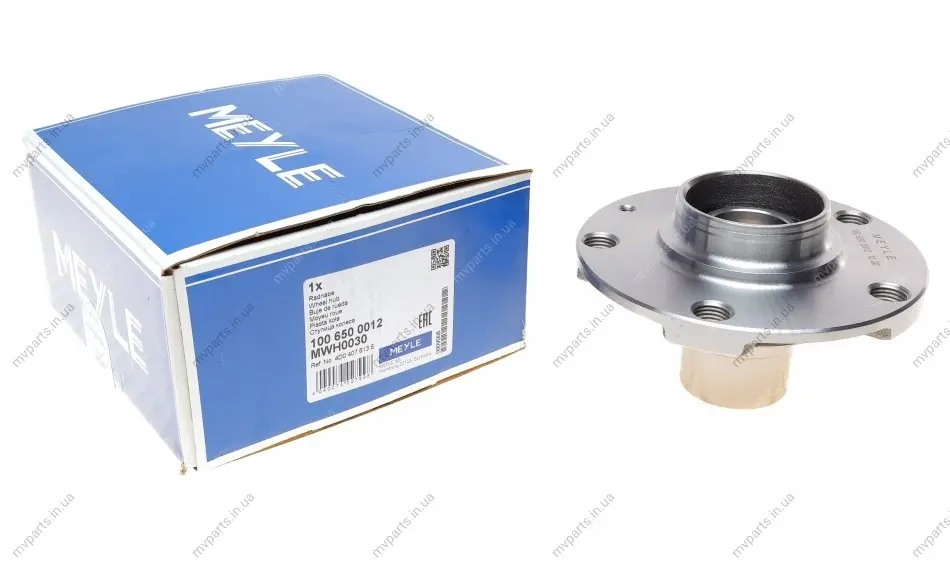 Маточина (передня) Audi A4/A6/A6 Allroad/A8/R8/VW Passat 1.9D-6.0 98-15 100 650 0012 MEYLE 100-650-0012 (фото 1)