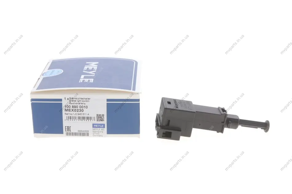 Датчик педалі гальма VW T4/T5/Caddy II (4-х конт.) 100 890 0010 MEYLE 100-890-0010 (фото 1)