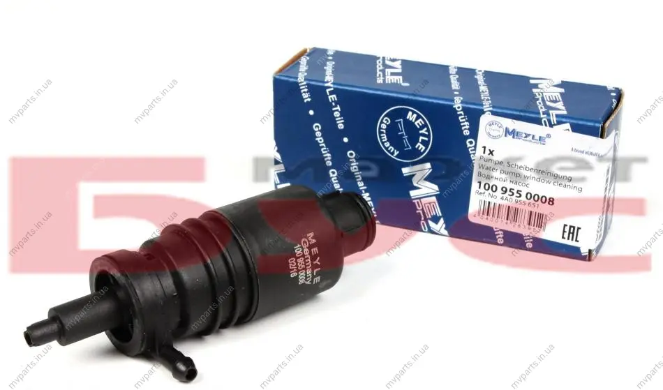 Насос омивача скла (моно) Audi A4 94-01/A6 94-97/A8 94-02 100 955 0008 MEYLE 100-955-0008 (фото 1)