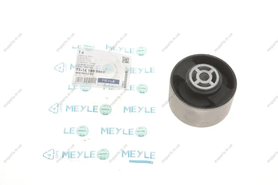 Сайлентблок подушки двигуна (зад.) Fiat Scudo/Citroen Jumpy 07-/Citroen Berlingo 08- 11-14 180 0001 MEYLE 11-14-180-0001 (фото 1)
