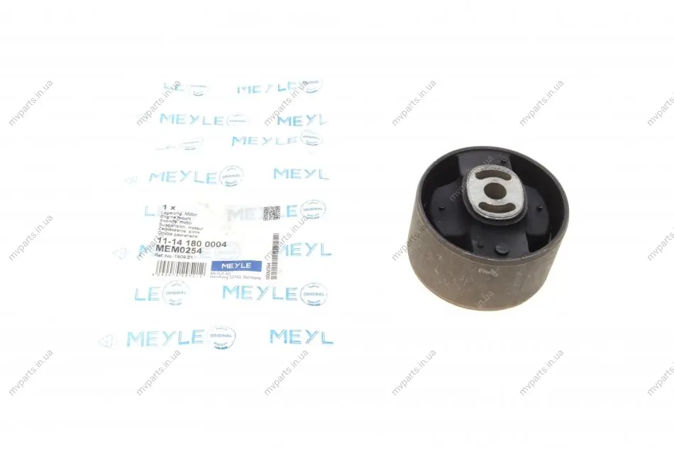 Сайлентблок подушки двигуна (зад.) Fiat Scudo/Citroen Jumpy 07-/Citroen Berlingo 08- 11-14 180 0004 MEYLE 11-14-180-0004 (фото 1)