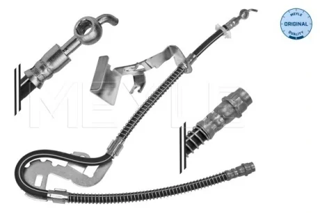 Шланг гальмівний (передній) Peugeot 407/407 SW (R) (780mm) 1.6D-3.0 04- 11-14 525 0056 MEYLE 11-14-525-0056