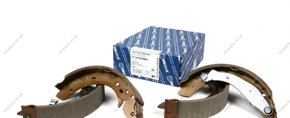 Колодки гальмівні (задні) Citroen Berlingo/Peugeot Partner 96- (барабанні) (229x42) Lucas 11-14 533 0001 MEYLE 11-14-533-0001 (фото 1)