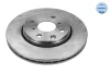 Диск гальмівний (передній) Citroen С1/Peugeot 107/Toyota Aygo 05- (247x20) 11-15 521 0037 MEYLE 11-15-521-0037 (фото 1)