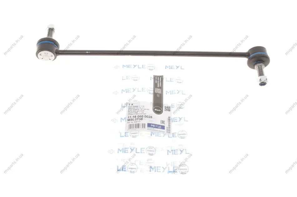 Тяга стабілізатора (переднього) Citroen Berlingo/Peugeot Partner 08- 11-16 060 0028 MEYLE 11-16-060-0028 (фото 1)