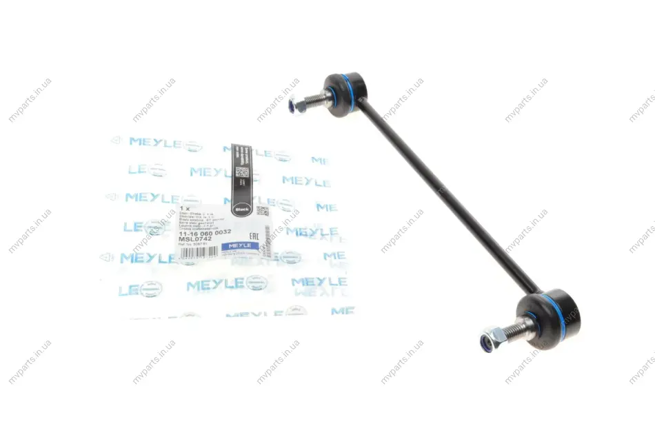 Тяга стабілізатора (переднього) Citroen C8/Peugeot 807/Lancia Phedra 2.0 JTD 02-10 11-16 060 0032 MEYLE 11-16-060-0032 (фото 1)
