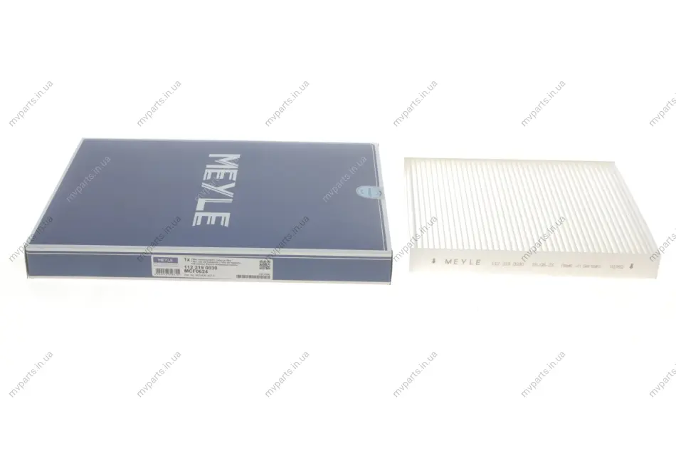 Фільтр салону Skoda Fabia/Roomster 1.2-2.0 99-15/VW Polo 1.2-1.9 01-/Seat Ibiza 1.2-2.0 02- 112 319 0030 MEYLE 112-319-0030 (фото 1)