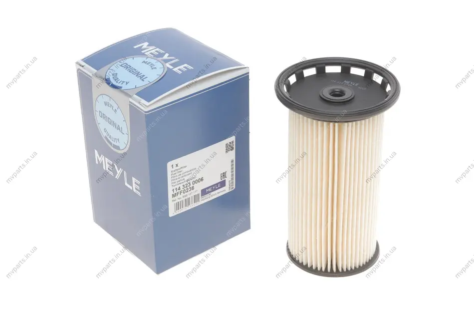 Фільтр паливний Audi A3/Q2/TT/Skoda Octavia/SuperB/VW Caddy/Golf/Passat/Polo/Tiguan 1.6/2.0D 09- 114 323 0006 MEYLE 114-323-0006 (фото 1)