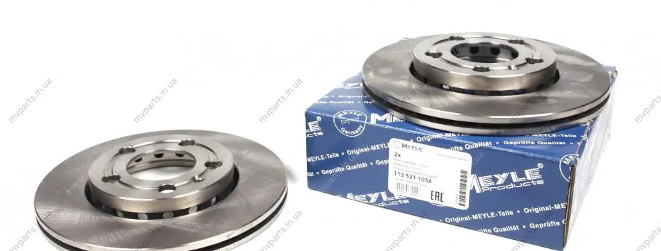 Диск гальмівний (передній) Skoda Octavia/Fabia/VW Polo 1.2-1.4 99- (239x18) 115 521 1056 MEYLE 115-521-1056 (фото 1)