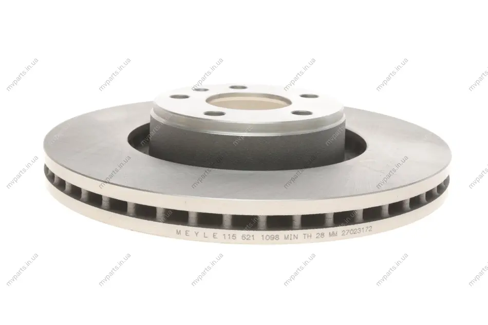 Диск гальмівний (передній) Audi A6/A8 04-11 (321x30) 115 521 1098 MEYLE 115-521-1098 (фото 1)