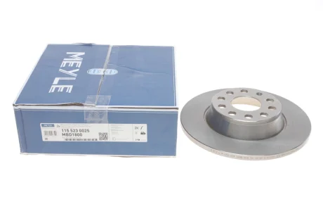 Диск гальмівний (задній) Audi A3/VW Golf/Passat 04-14 (286x12) 115 523 0025 MEYLE 115-523-0025