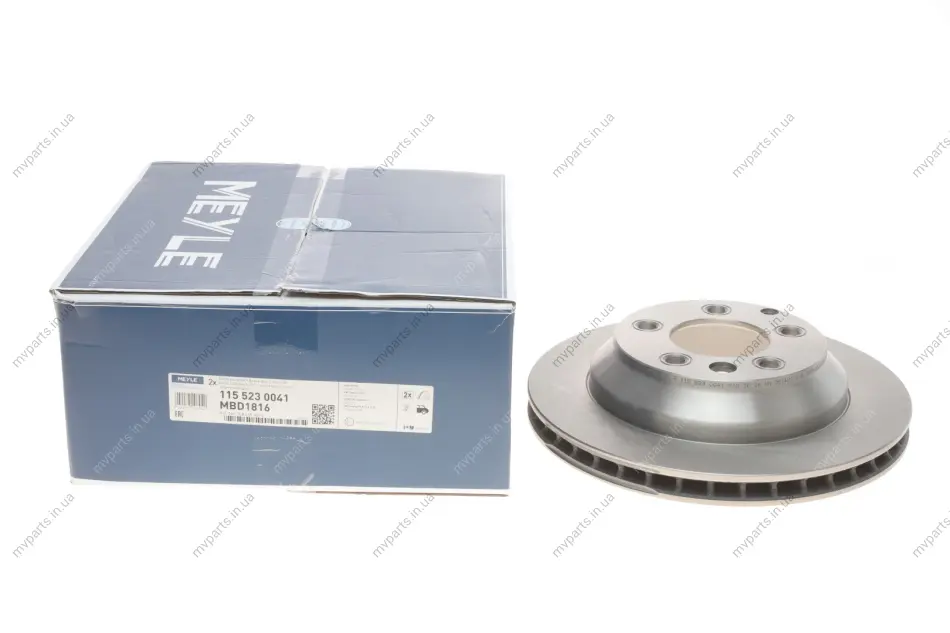 Диск гальмівний (задній) Porsche Cayenne/VW Touareg 3.0-4.2 TDI 02- (330x28) 115 523 0041 MEYLE 115-523-0041 (фото 1)