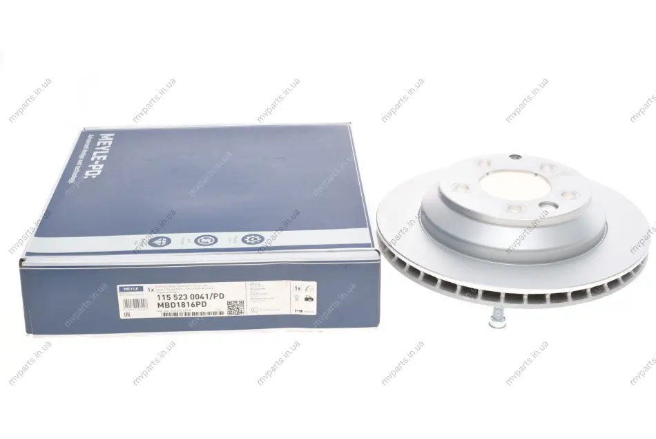 Диск гальмівний (задній) Porsche Cayenne/VW Touareg 3.0-4.2 TDI 02- (330x28) PD 115 523 0041/PD MEYLE 115-523-0041-PD (фото 1)