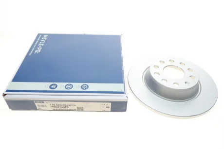 Диск гальмівний (задній) Audi A3/Skoda Octavia/Superb/VW Golf/Passat 03- (282x12) 115 523 0043/PD MEYLE 115-523-0043-PD