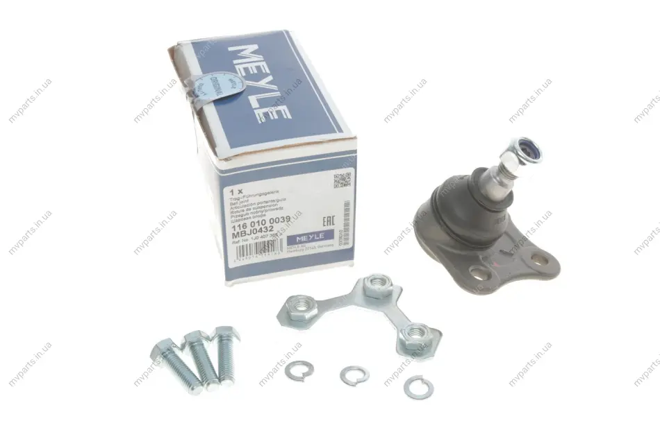 Опора кульова (передня/знизу/L) Audi A3/VW Golf IV 1.6/1.9TDI 97-06 116 010 0039 MEYLE 116-010-0039 (фото 1)