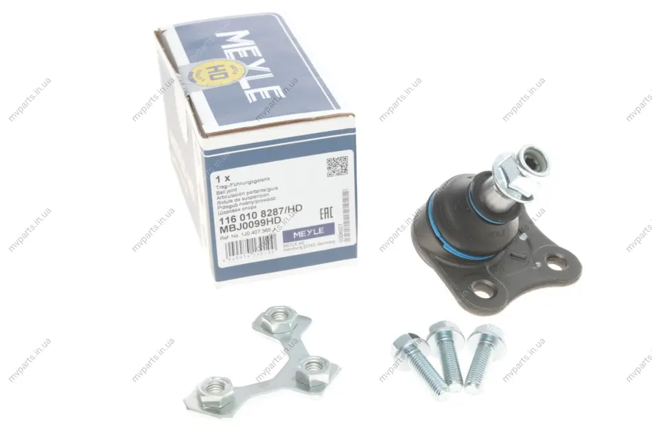 Опора кульова (передня/знизу/L) Audi A3/VW Golf IV 1.4-2.8 96-06 116 010 8287/HD MEYLE 116-010-8287-HD (фото 1)