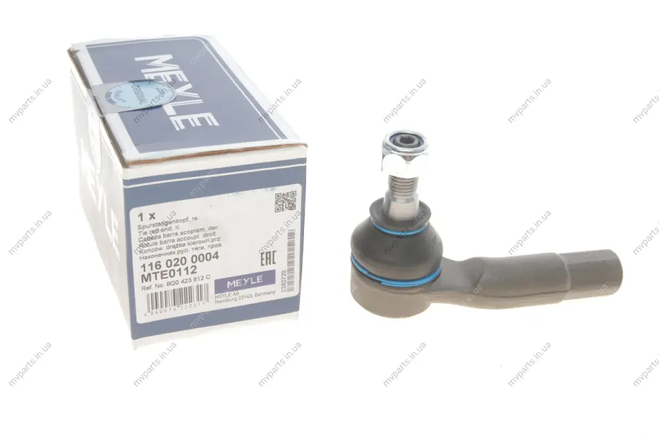 Наконечник тяги рульової (R) Seat Cordoba/Ibiza/Skoda Fabia/Roomster/VW Polo 01- (M14x1,5) 116 020 0004 MEYLE 116-020-0004 (фото 1)
