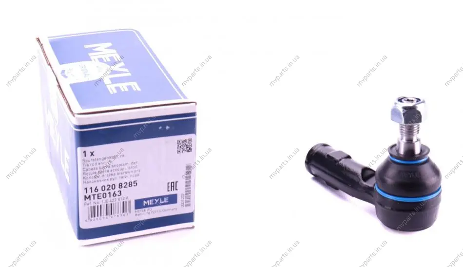 Наконечник тяги рульової (R) Audi A3/Skoda Octavia/VW Golf IV 95-10 (L=75mm) 116 020 8285 MEYLE 116-020-8285 (фото 1)