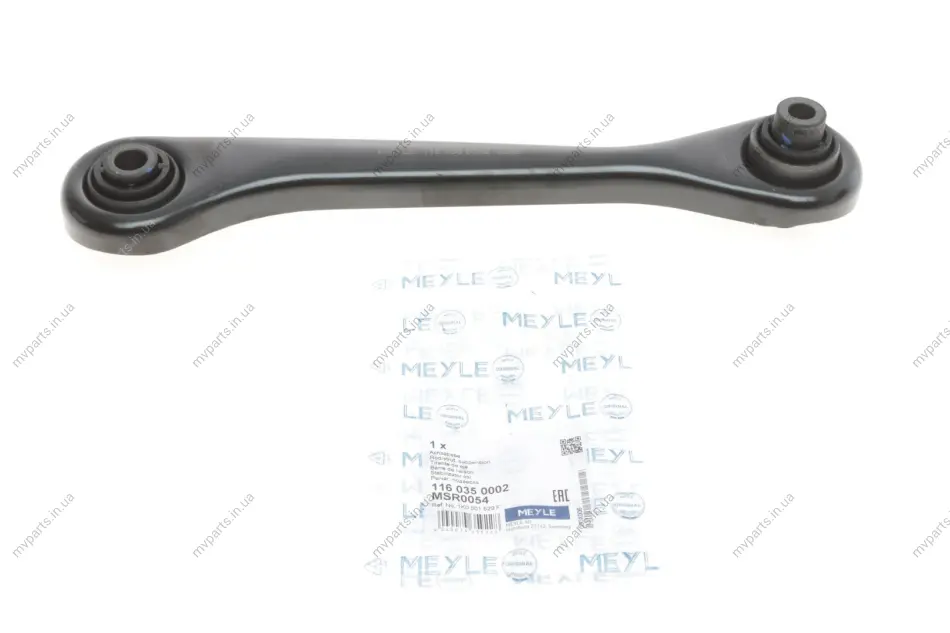 Важіль підвіски (задній/знизу) (L) Audi A3/Q3/Skoda Octavia II/SuperB/VW Golf V/VI/Passat/Touran 03- 116 035 0002 MEYLE 116-035-0002 (фото 1)