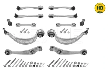 Комплект важелів підвіски (передньої) Audi A4/A6/Q5 1.8-4.2 07-18 (quattro) (M12x1,5) 116 050 0222/HD MEYLE 116-050-0222-HD