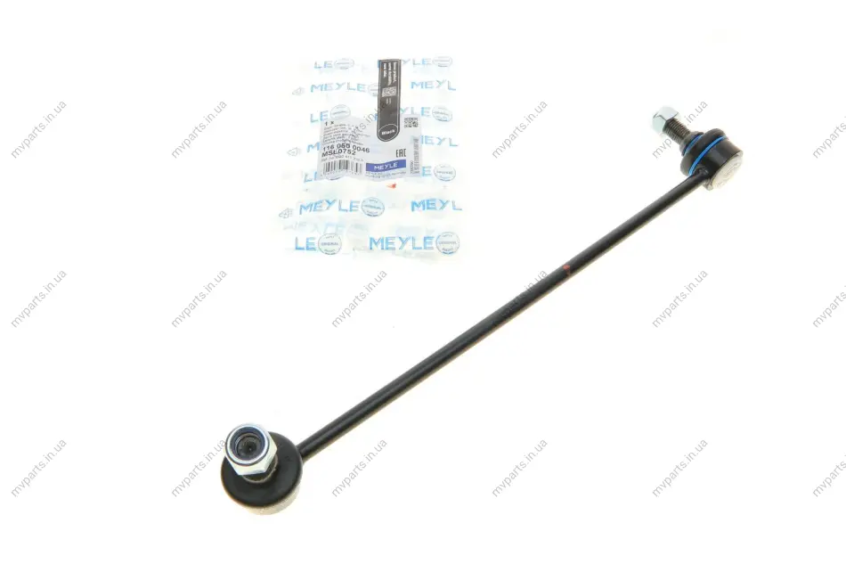 Тяга стабілізатора (переднього) Audi A3/Q3/Skoda Octavia/SuperB/VW Caddy/Passat/Tiguan/Touran 03- 116 060 0046 MEYLE 116-060-0046 (фото 1)
