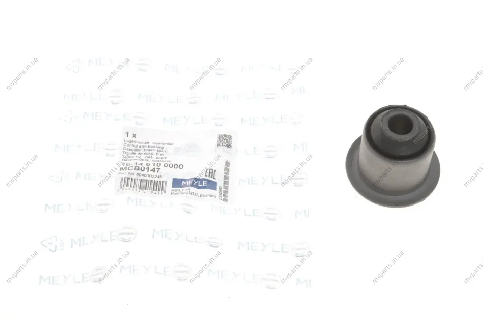 Сайлентблок важеля (переднього) Renault Logan/Sandero 04- 16-14 610 0000 MEYLE 16-14-610-0000 (фото 1)
