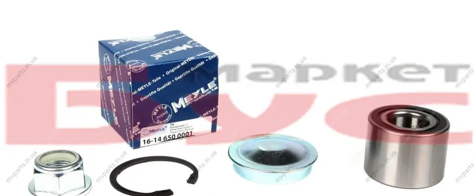 Підшипник маточини (задньої) Renault Megane/Clio 01- (25x52x37) 16-14 650 0001 MEYLE 16-14-650-0001 (фото 1)
