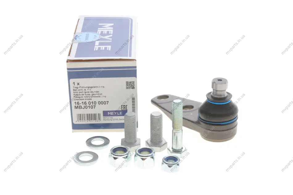 Опора кульова (передня) Renault Kangoo 97- (болт 12мм) 16-16 010 0007 MEYLE 16-16-010-0007 (фото 1)