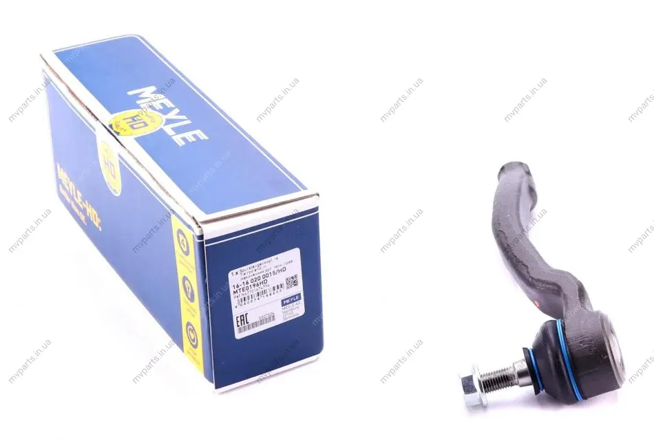 Наконечник тяги рульової (R) Renault Megane II 1.5dCi/1.9dCi 03- 16-16 020 0015/HD MEYLE 16-16-020-0015-HD (фото 1)