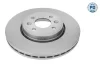 Диск гальмівний (передній) Renault Kangoo97-/Megane/Scenic/Clio 99-/Laguna 95- (280x24) 16-83 521 0004/PD MEYLE 16-83-521-0004-PD (фото 1)