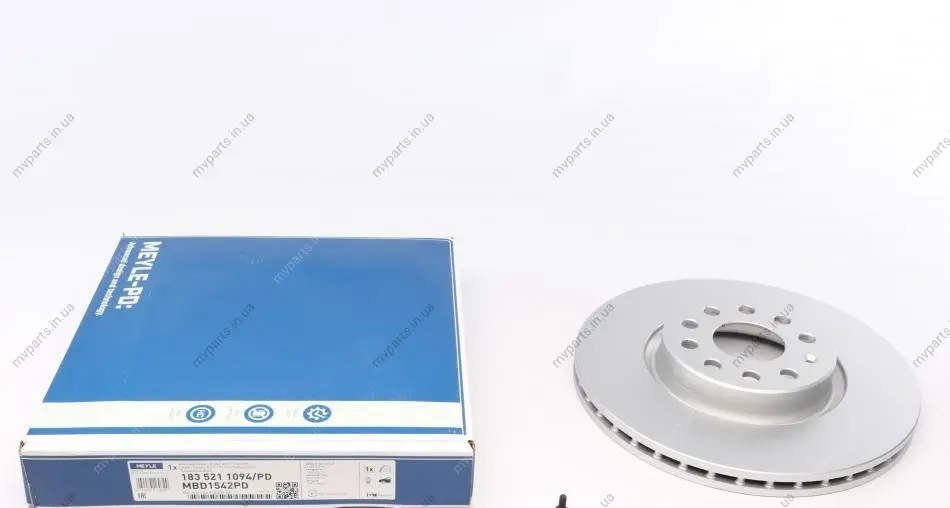 Диск гальмівний (передній) VW Caddy III 04- (312x25) 183 521 1094/PD MEYLE 183-521-1094-PD (фото 1)