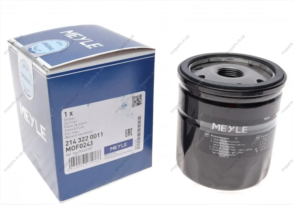 Фільтр масляний Citroen Jumper/Peugeot Boxer 2.0HDi 15- 214 322 0011 MEYLE 214-322-0011 (фото 1)