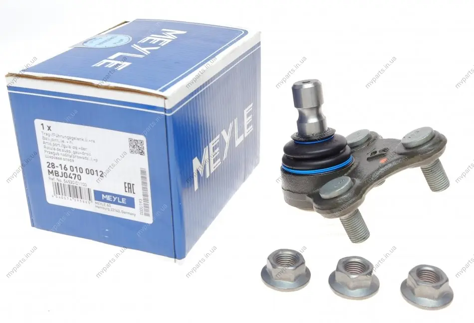 Опора кульова (передня/знизу/ззовні/R) Hyundai Tucson/Kia Optima 14- 28-16 010 0012 MEYLE 28-16-010-0012 (фото 1)
