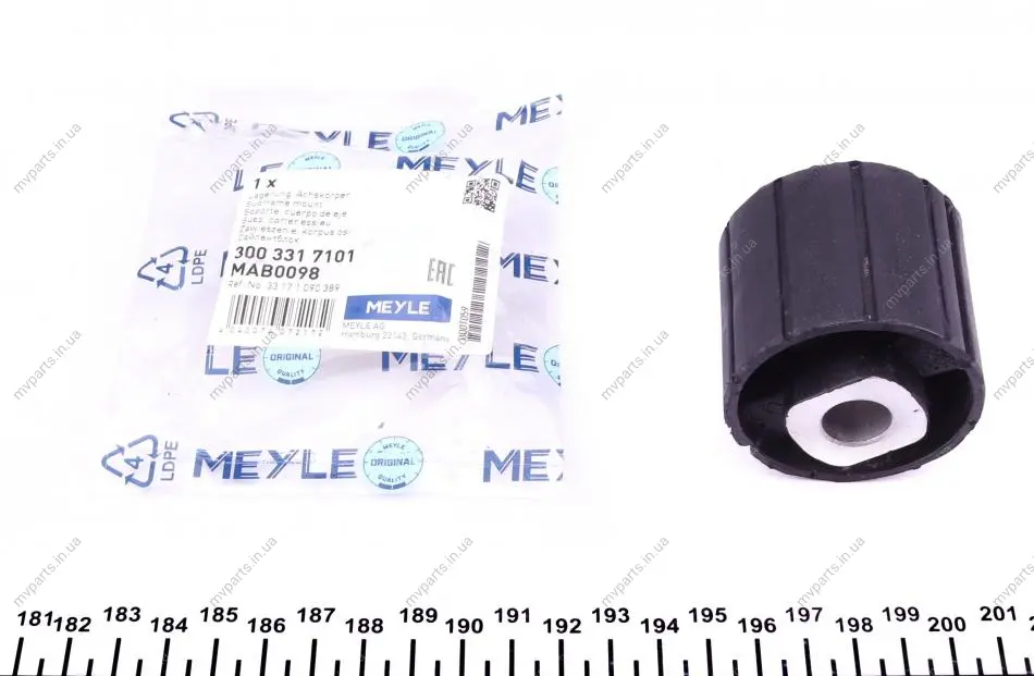 Сайлентблок балки (задньої/спереду) BMW 5 (E39)/7 (E38) 94-04 300 331 7101 MEYLE 300-331-7101 (фото 1)