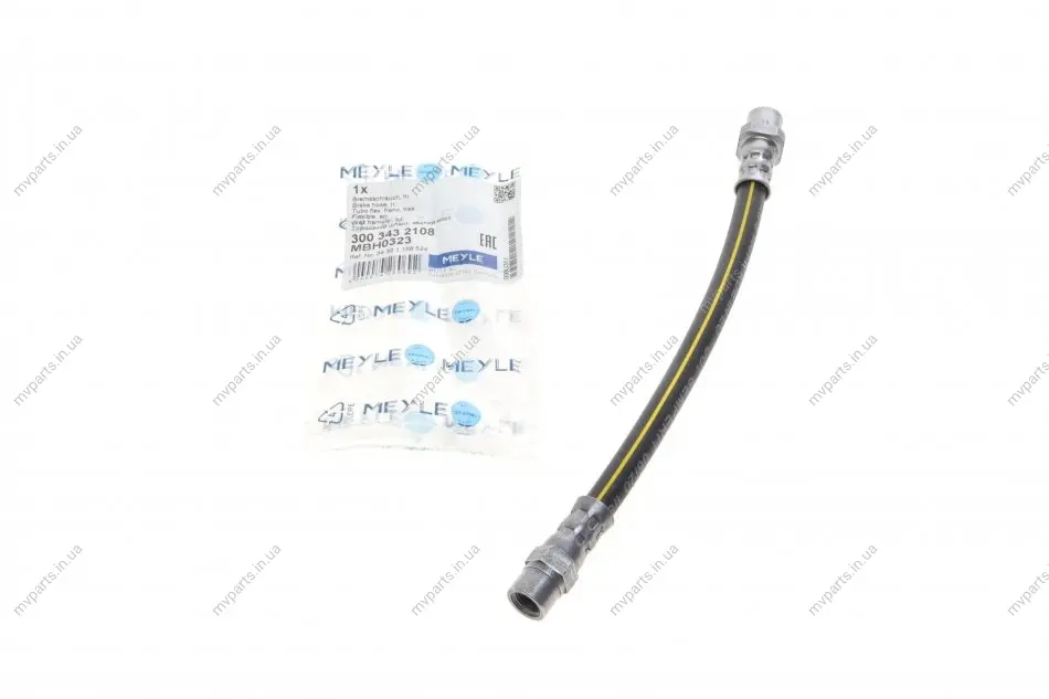 Шланг гальмівний (задній) BMW 3 (E36) 91-98 (L=225mm) M40/M42/M43/M44/M50/S50 300 343 2108 MEYLE 300-343-2108 (фото 1)