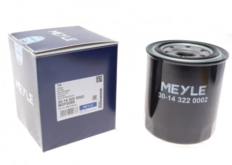 Фільтр масляний Ford Ranger/Mazda B-Serie/Toyota Avensis/Hiace/Hilux/Land Cruiser 2.0D-4.2D 81-07 30-14 322 0002 MEYLE 30-14-322-0002