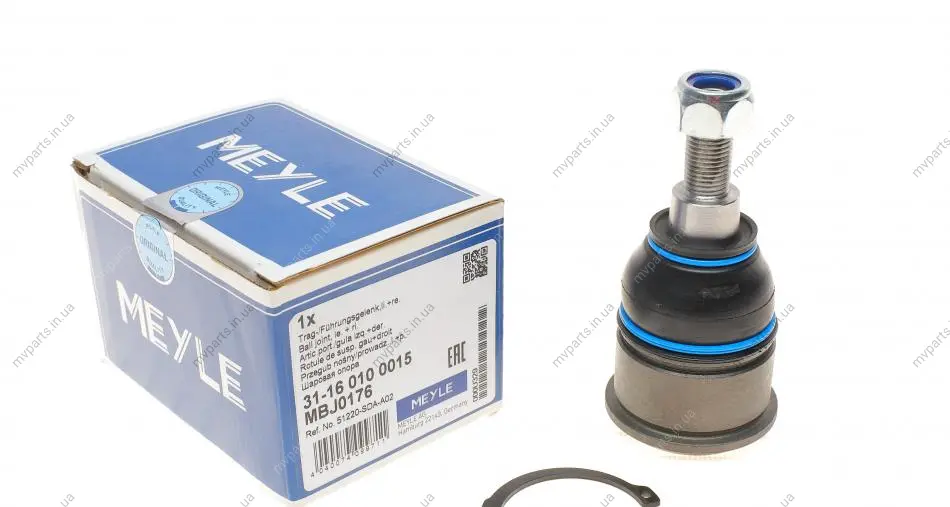 Опора кульова (передня/знизу) Honda Accord VII 2.0/2.2D/2.4 03-08 31-16 010 0015 MEYLE 31-16-010-0015 (фото 1)