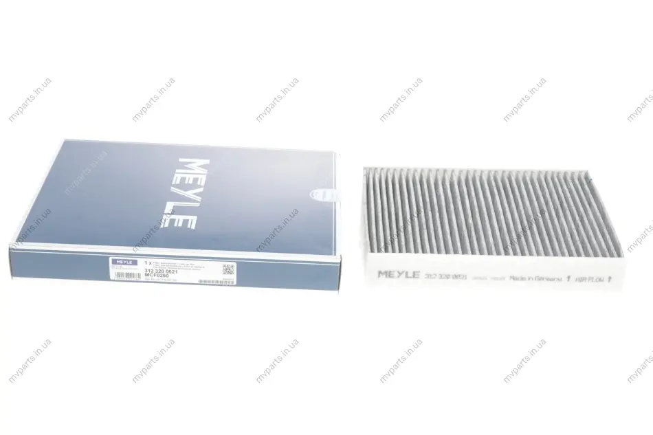Фільтр салону BMW 3 (F30/F80) 1.6-4.0D 11- (вугільний) 312 320 0021 MEYLE 312-320-0021 (фото 1)