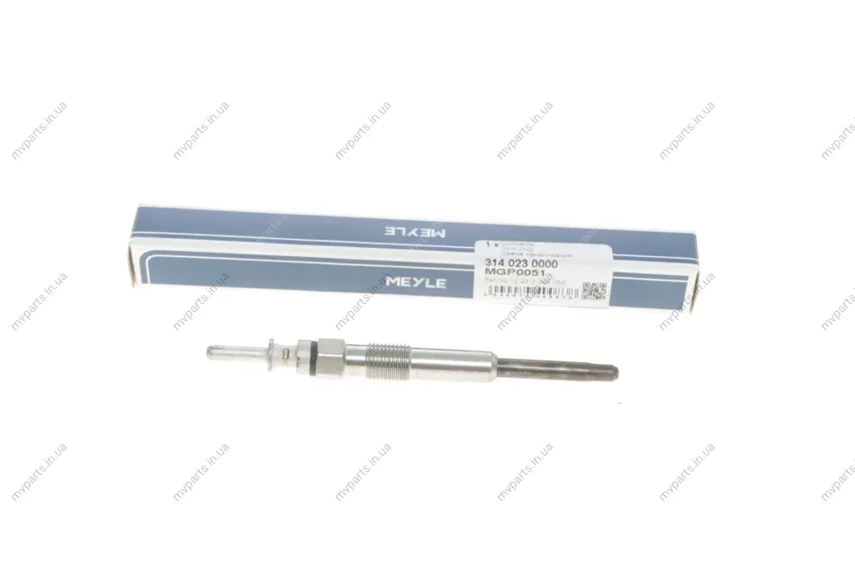 Свічка розжарювання BMW 3 (E46)/5 (E39)/7 (E38)/X5 (E53)/Opel Omega B 2.0CDTi/2.5DTI/3.0D 98-05 314 023 0000 MEYLE 314-023-0000 (фото 1)