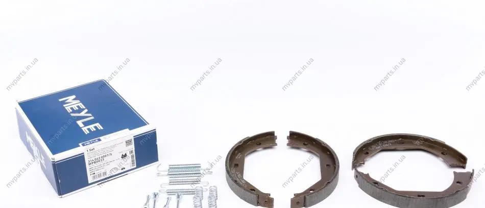 Колодки ручника BMW 1 (E81/E82/E88)/3 (E46/E90/E91)/5 (E39) 2.0-4.4 95-13 (к-кт) 314 042 0007/S MEYLE 314-042-0007-S (фото 1)