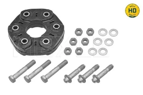 Муфта карданного валу еластична (ззаду) BMW 5 (F10/F11/F07)/6 (F06/F12/F13)/7 (F01/F02/F03/F04) 10- (к-кт) 314 152 2119/HD MEYLE 314-152-2119-HD