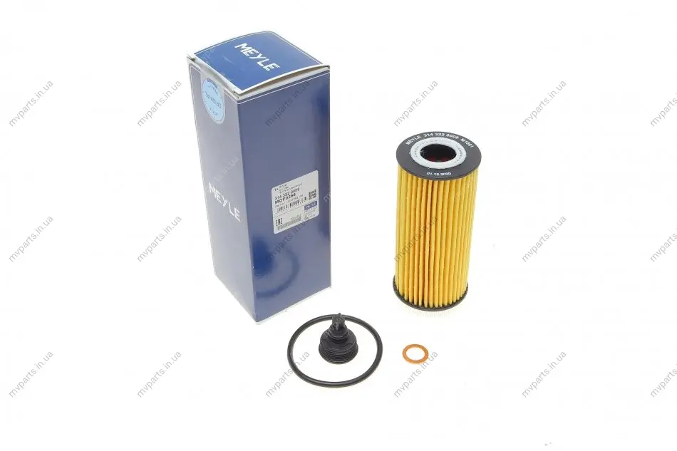 Фільтр масляний BMW X1 (F48)/X2 (F39) 14- 314 322 0009 MEYLE 314-322-0009 (фото 1)