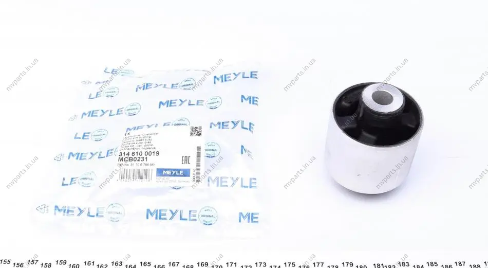 Сайлентблок важеля (переднього) BMW X3 (F25)/X4 (F26) 10- 314 610 0019 MEYLE 314-610-0019 (фото 1)