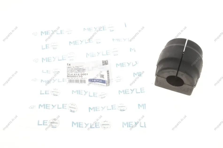 Втулка стабілізатора (переднього) BMW 3 (E46) 98-05 (d=25mm) 314 615 0001 MEYLE 314-615-0001 (фото 1)