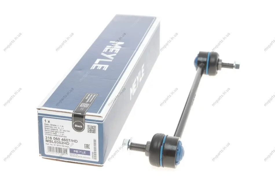 Тяга стабілізатора (переднього) BMW 3 (E46)/Z4 (E85) 98- 316 060 4607/HD MEYLE 316-060-4607-HD (фото 1)