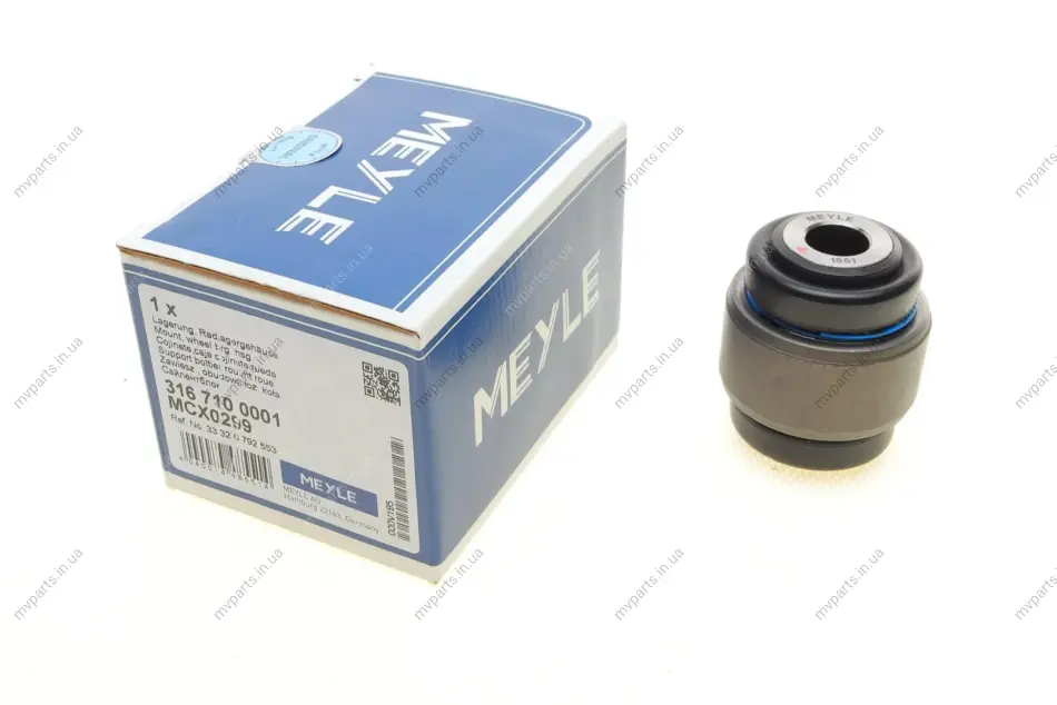 Сайлентблок важеля (заднього) BMW 3 (E90/E91/E92/E93/F30/F80) 1.6-4.4 03- 316 710 0001 MEYLE 316-710-0001 (фото 1)