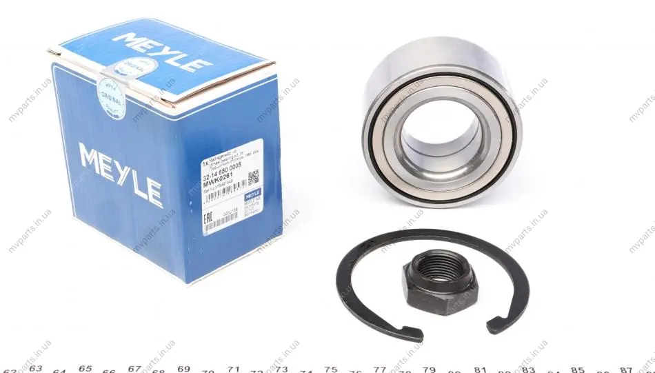 Підшипник маточини (передньої) Mitsubishi Outlander 03-06/Lancer 03-13 (40x80x40) 32-14 650 0005 MEYLE 32-14-650-0005 (фото 1)